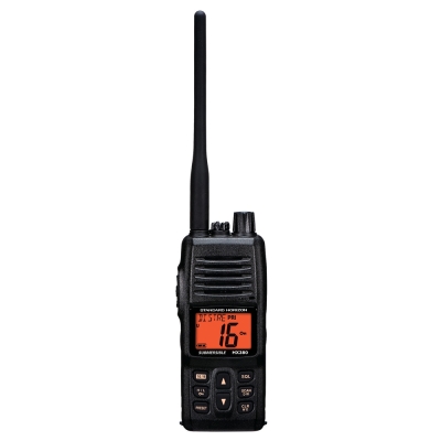 Radio VHF Portátil Sumergible IPX-7 de Grado Comercial Standard Horizon HX380 5W con Canales LMR